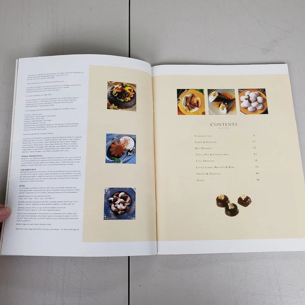 70 Classic Chocolate Recipes Cookbook Christine France Hermes House 2009 Book